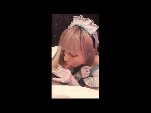 ❤️ جاپاني بت [ميوڪا]، فرينچ نوڪر جو لباس، حصو 1، بلو جاب ۽ لوشن سان جرڪ آف ❤️❌  جنس
